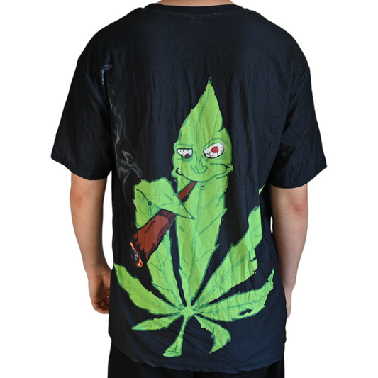 T-shirt Cannabis Leaf Cartoon – détail 2