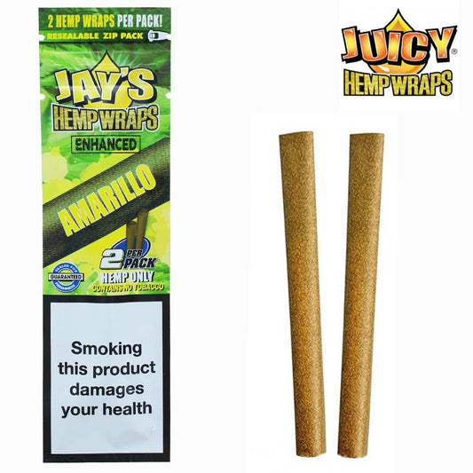Blunt de chanvre Amarillo Boîte de 25 paquets – JUICY JAY'S – détail 2