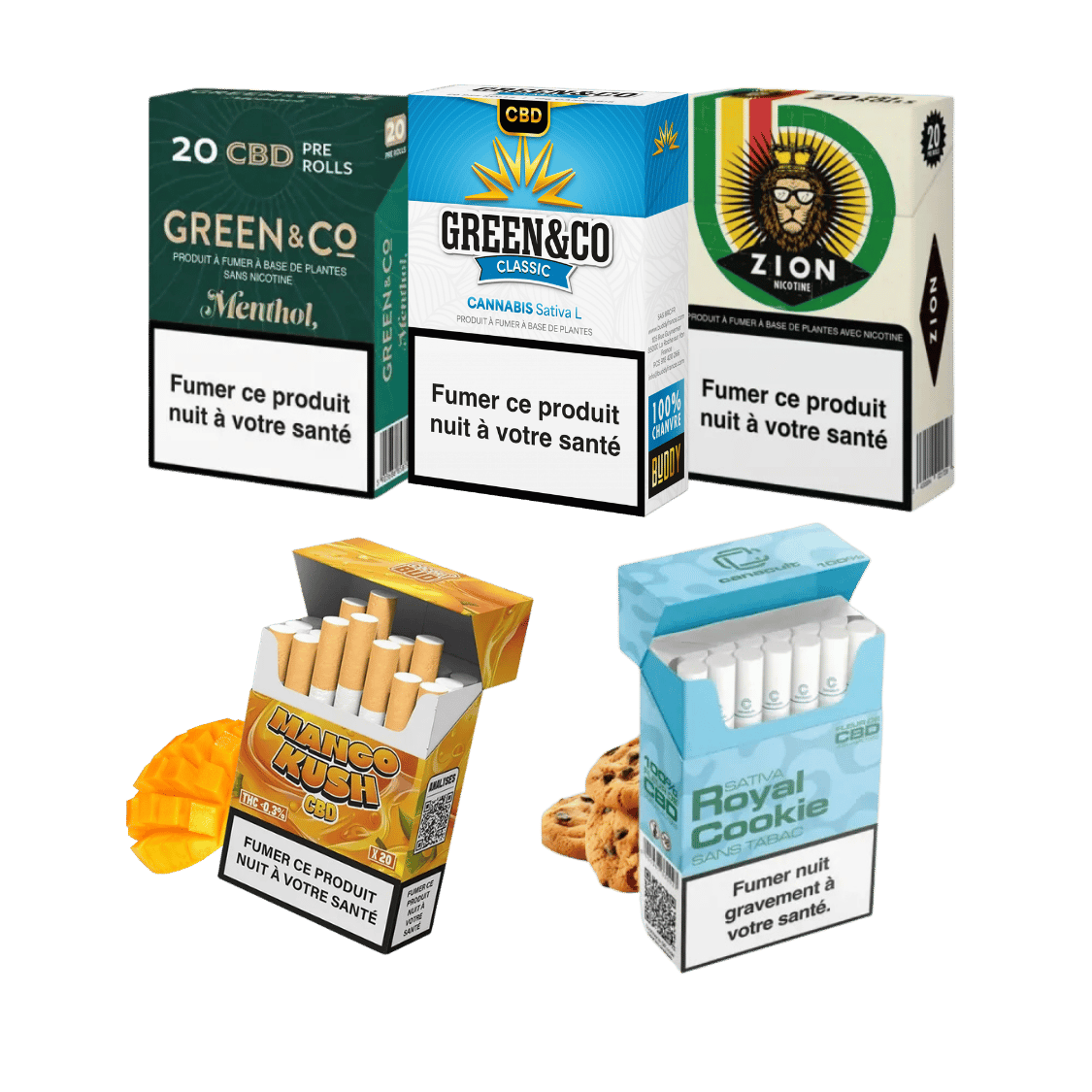 Pack Découverte Premium 5 Cigarettes CBD - CBDelys