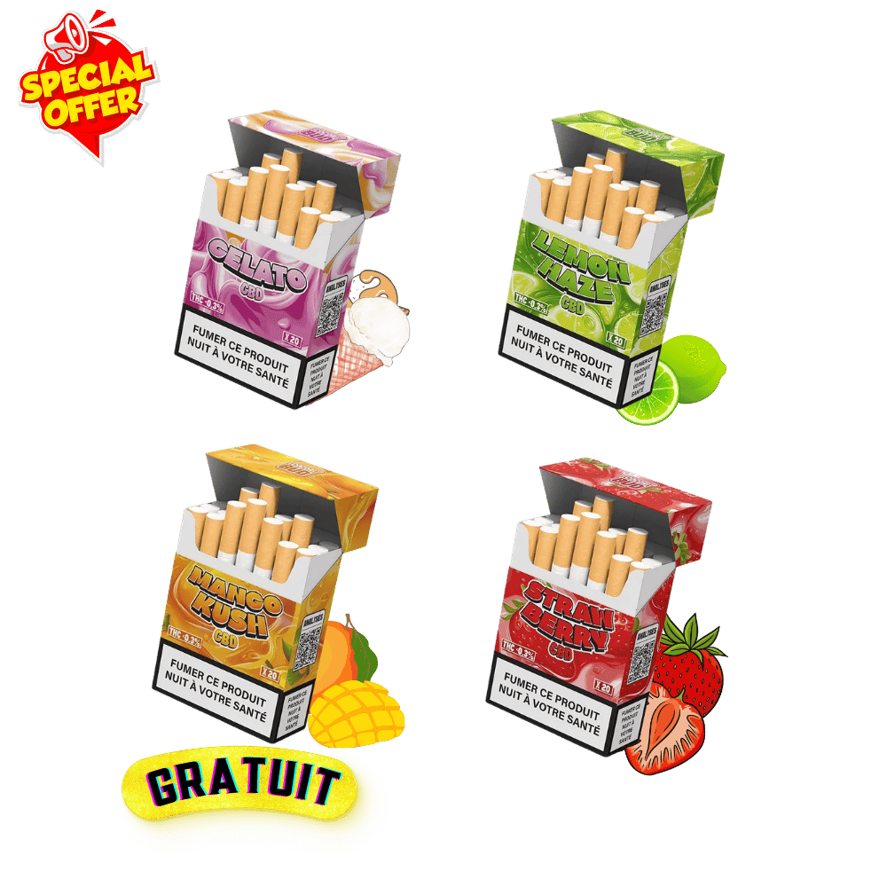 Pack 4 Cigarettes CBD Cocoribud Premium - CBDelys
