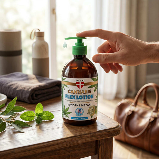 Gel de massage au chanvre effet rafraîchissant, 500 ml Palacio - CBDelys