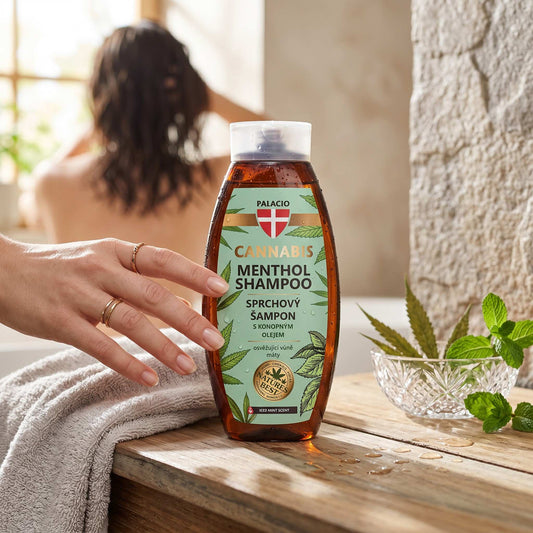 Shampoing 2 en 1 au chanvre et menthol – Fraîcheur intense Palacio - CBDelys