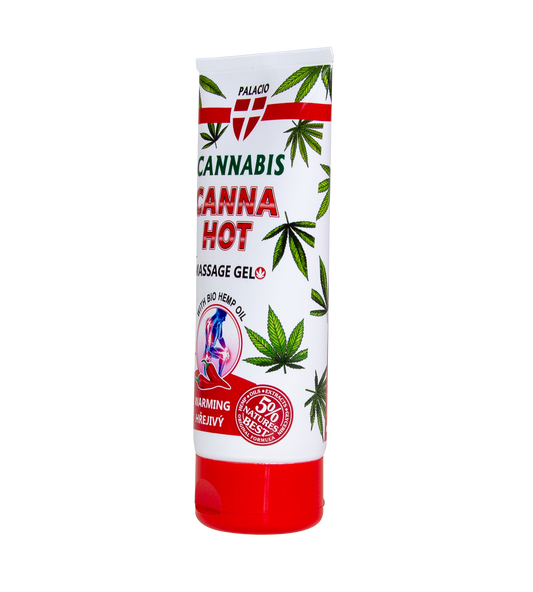 Gel de massage chauffant au chanvre CANNAHOT, 200 ml Palacio - CBDelys