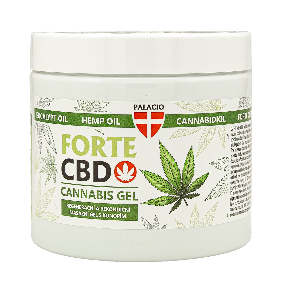 Gel de Massage Forte CBD & Chanvre, 600 ml Palacio - CBDelys
