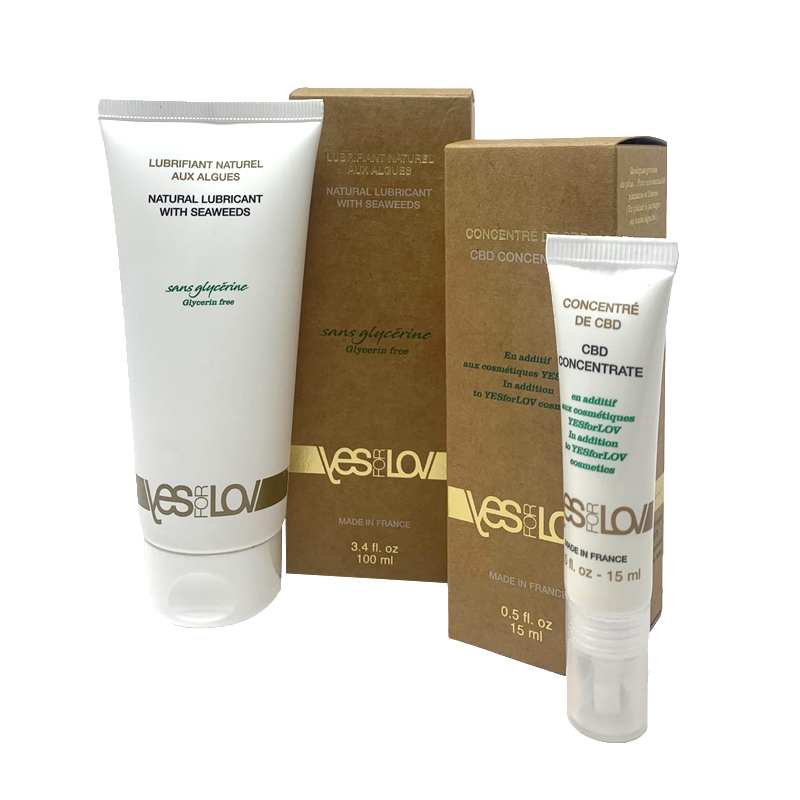 Lubrifiant algues & concentré de CBD | YES FOR LOV - CBDelys