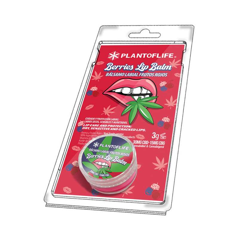 Baume lèvres CBD & CBG fruits rouges | PLANT OF LIFE - CBDelys