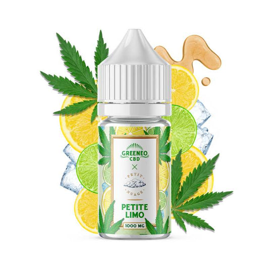 E-liquide CBD petite limo – GREENEO sans nicotine – 30 ml – vue principale