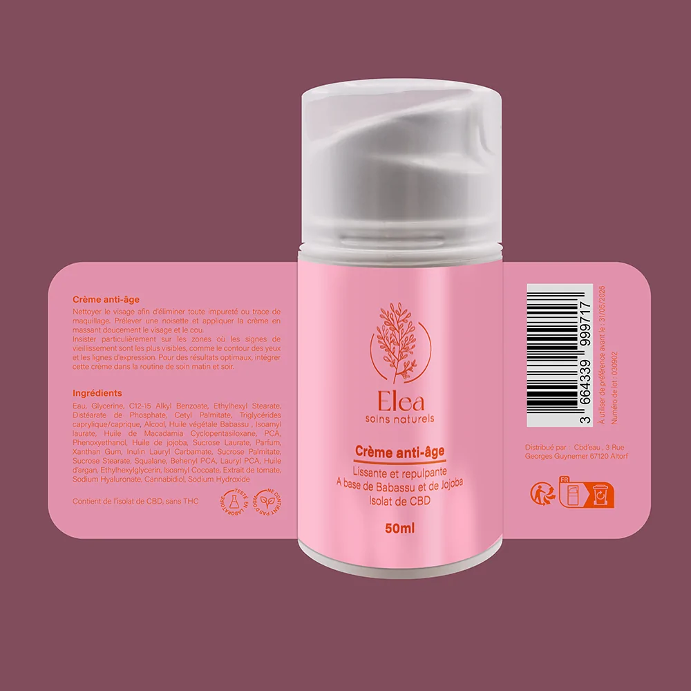 Crème anti-âge CBD | ELEA - CBDelys