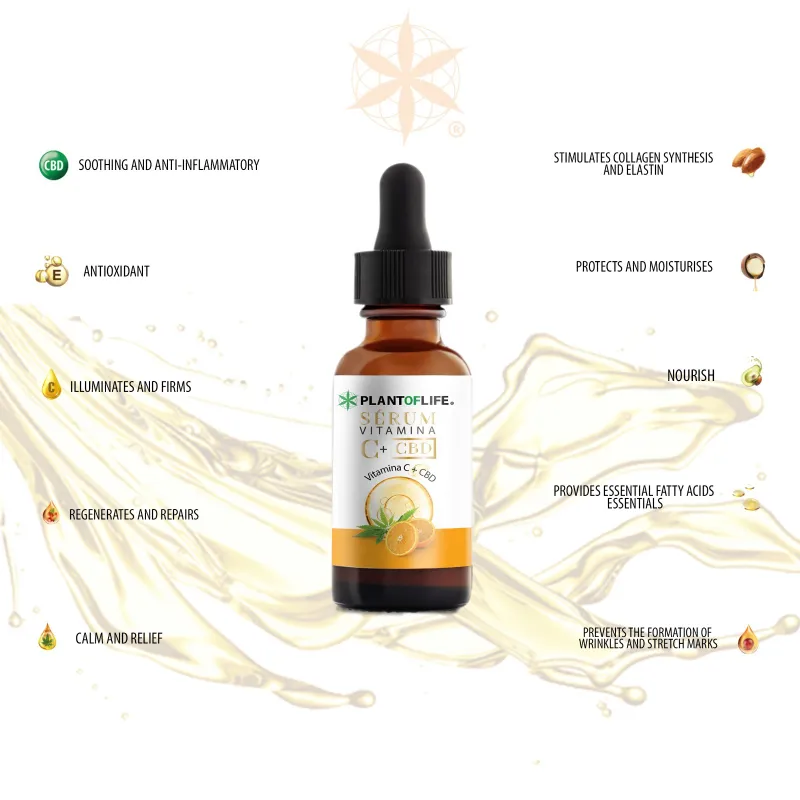 Sérum CBD Vitamine C Plant of Life 30ml - CBDelys