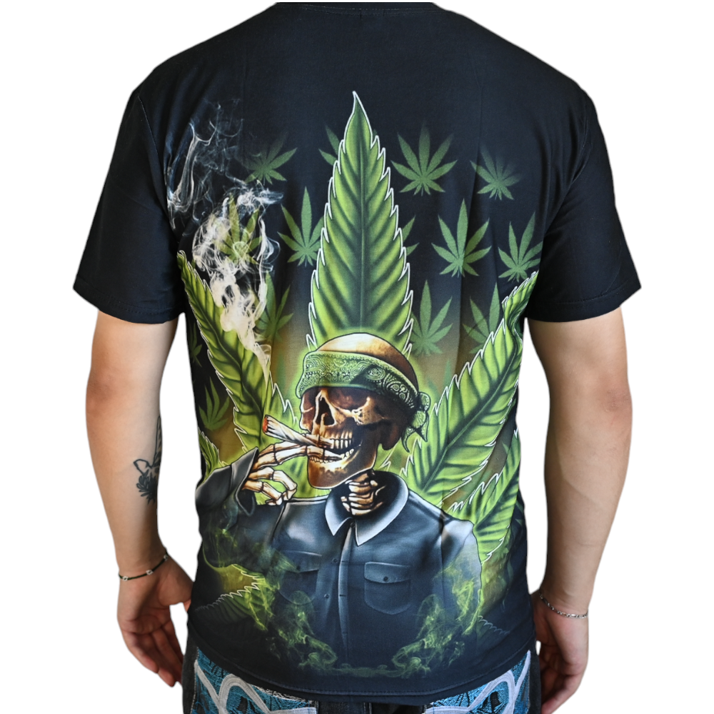T-shirt Cannabis Skull – détail 2