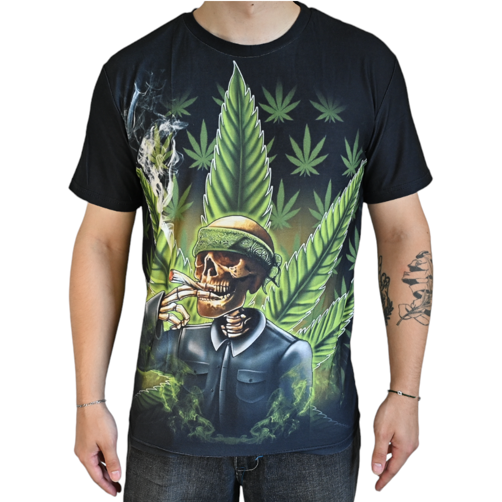 T-shirt Cannabis Skull – vue principale