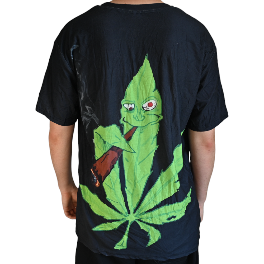 T-shirt Cannabis Leaf Cartoon – détail 2
