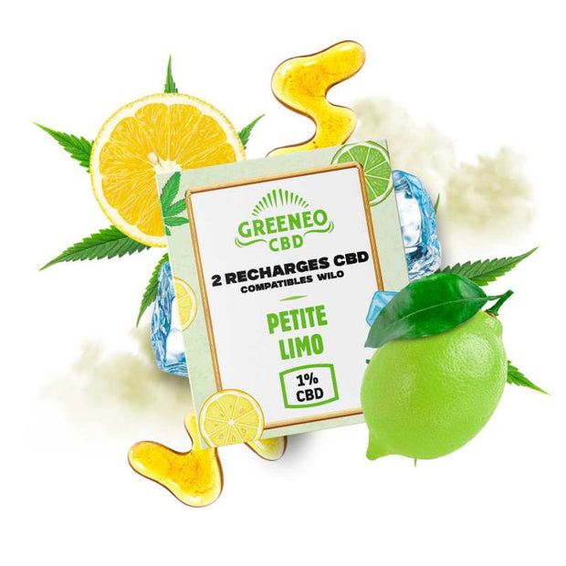 Cartouches CBD PETITE LIMO - 2 pcs – GREENEO – vue principale