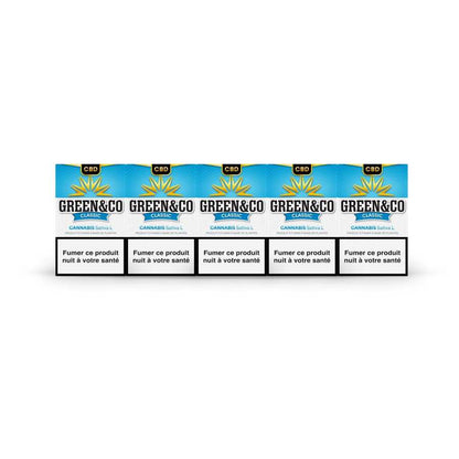 Cigarettes CBD Green&Co Classic - Pack de 20 Pre-Rolls - CBDelys