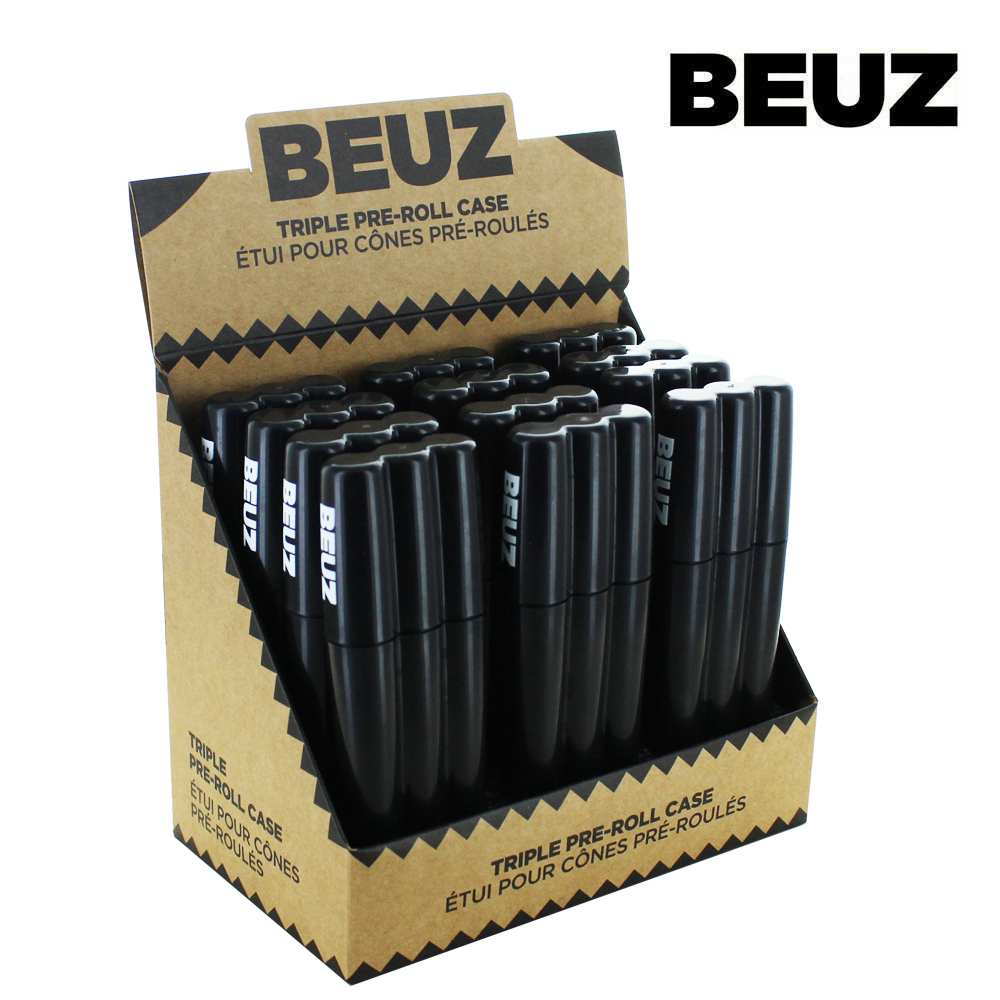 Lot de 12 étuis pour 3 cônes pré-roulés BEUZ – vue principale