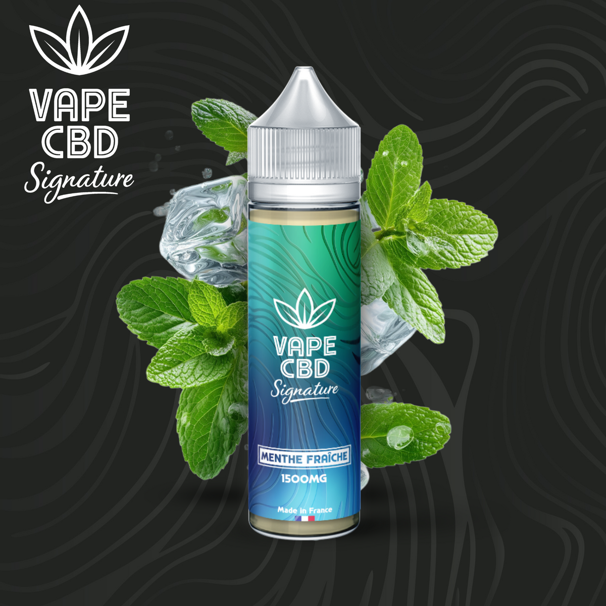 E-liquide CBD Menthe Fraîche Vape CBD Signature 50ml – vue principale