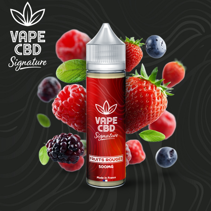 E-liquide CBD Fruits Rouges Vape CBD Signature 50ml – détail 2