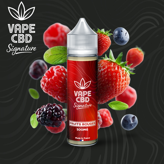 E-liquide CBD Fruits Rouges Vape CBD Signature 50ml – détail 2