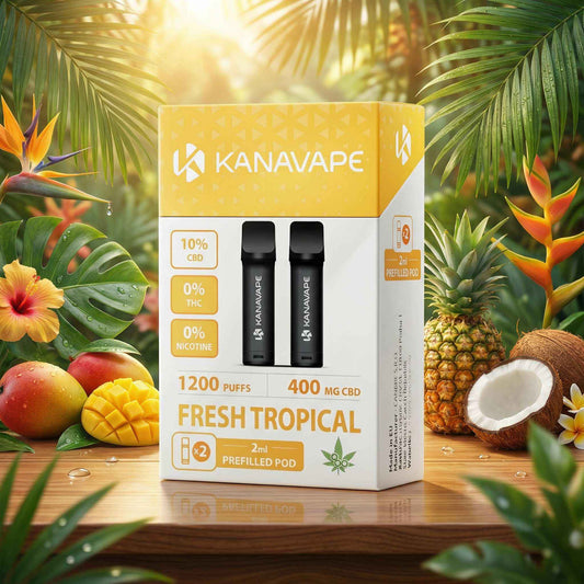 Pod CBD Kanavape Fresh Tropical 2x2ml - 400mg CBD