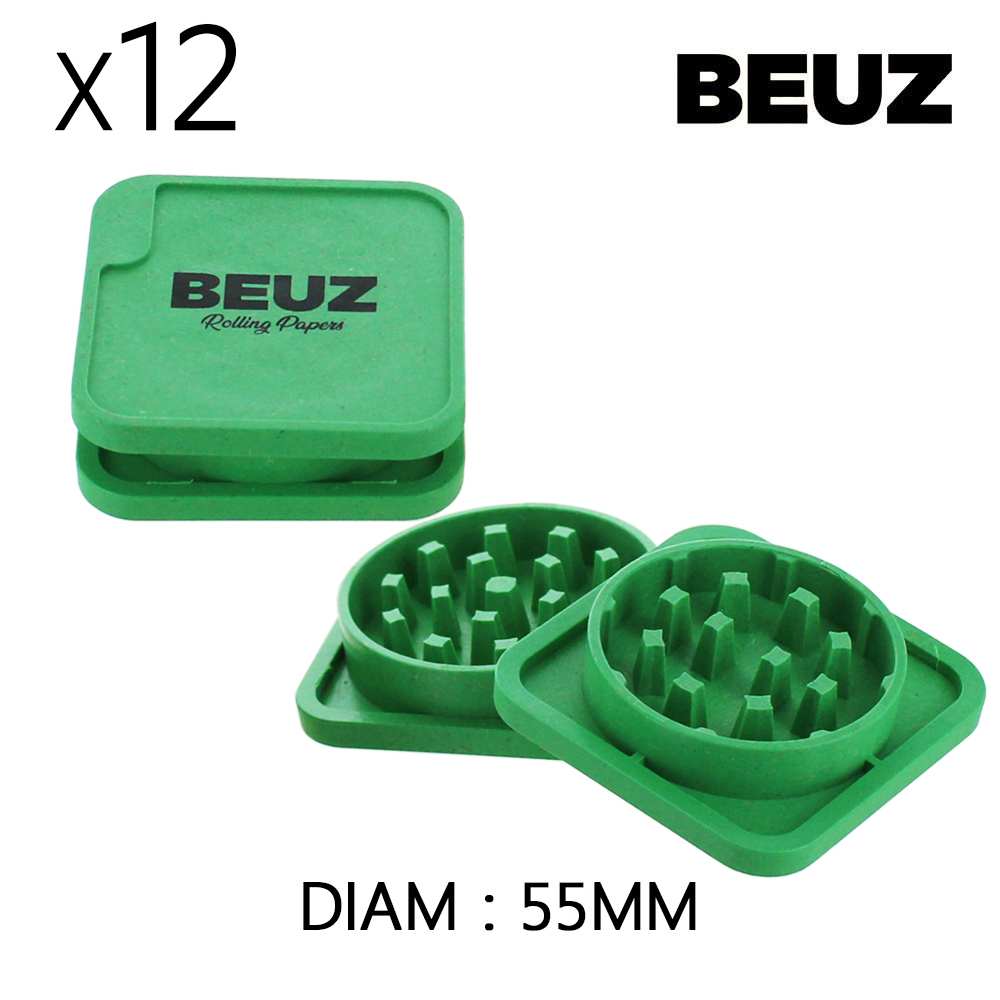 Boîte de 12 Grinders en chanvre 55 mm Kush Beuz Cubex – détail 3