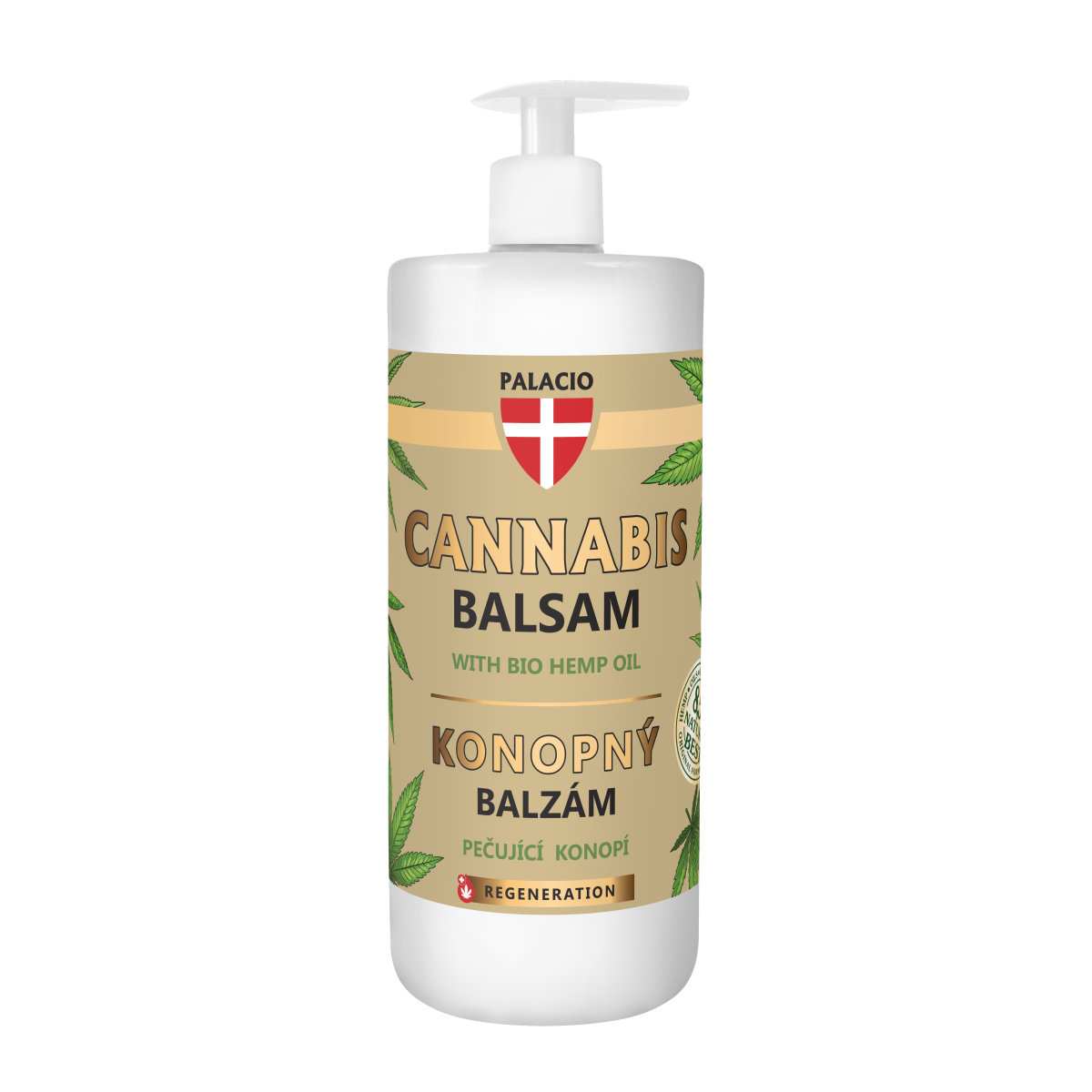 Baume Corporel au Cannabis avec Pompe, 500 ml Palacio - CBDelys
