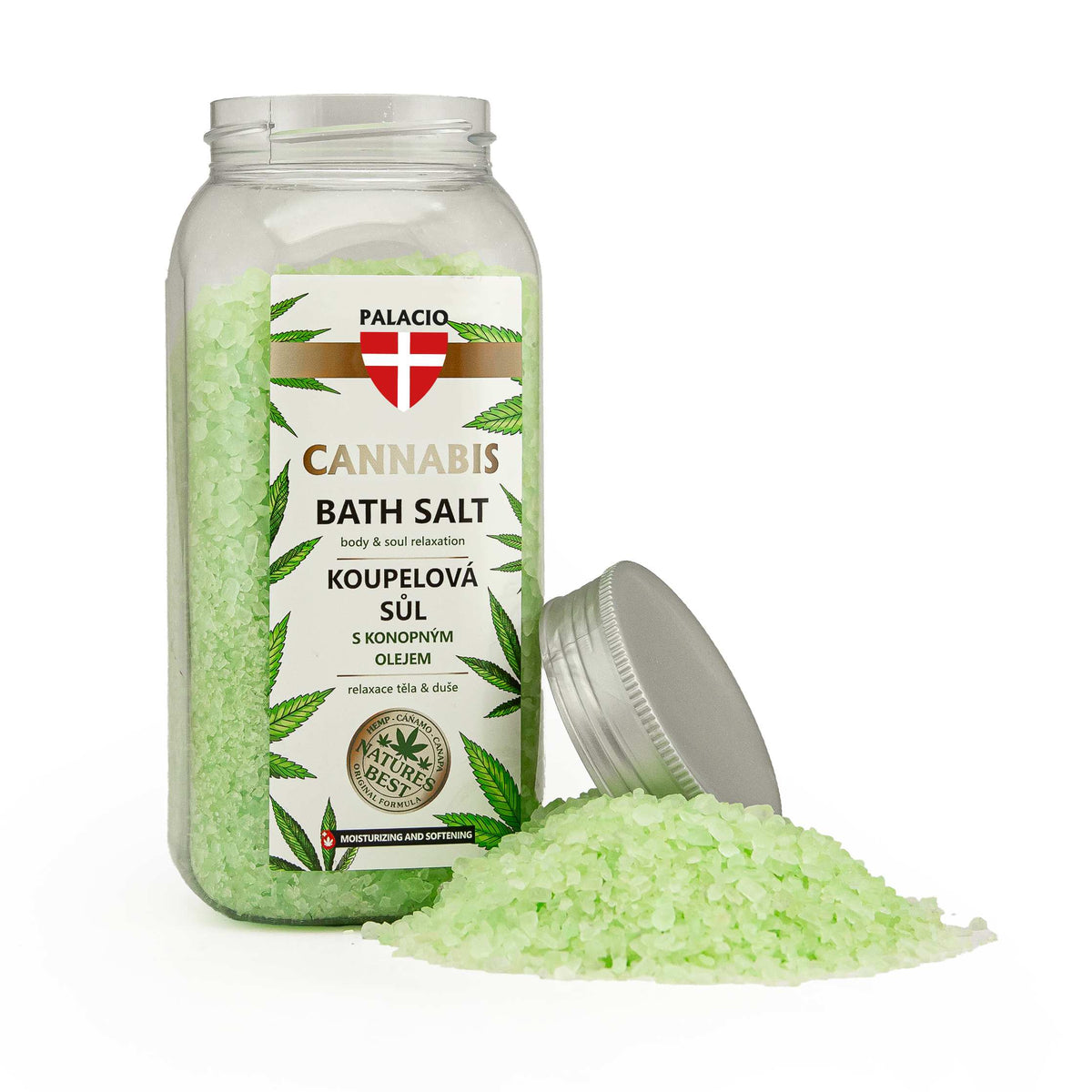 Sel de Bain au Chanvre – Détente & Soin de la Peau, 900 g Palacio - CBDelys