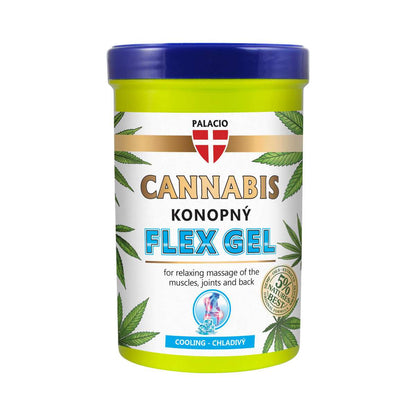 Gel de Massage au Chanvre Flex - Effet Rafraîchissant, 380 ml Palacio - CBDelys