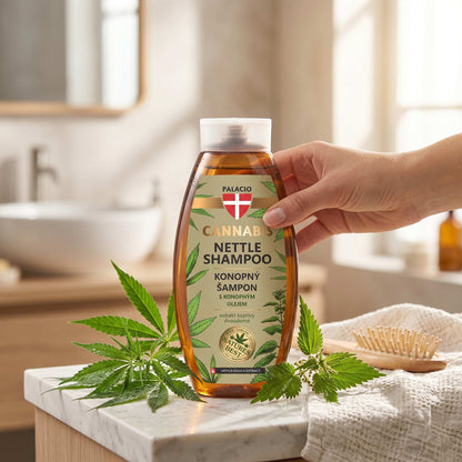 Shampooing au chanvre et à l'ortie - Équilibre cuir chevelu, 500 ml Palacio - CBDelys