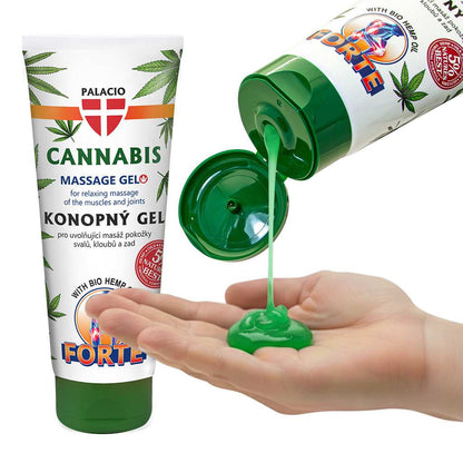 Gel de Massage Cannabis Forte au Chanvre BIO, 200 ml Palacio - CBDelys