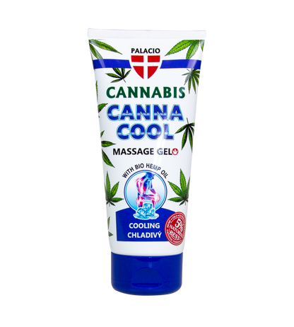 Gel de massage au chanvre CANNACOOL effet rafraîchissant, 200 ml Palacio - CBDelys
