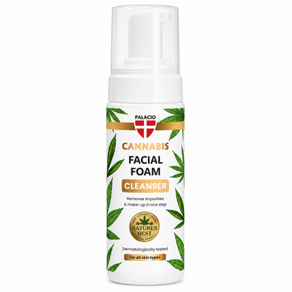 Mousse Nettoyante Visage au Chanvre & CBD, 150 ml Palacio - CBDelys