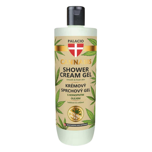 Gel Douche Crème à l'Huile de Chanvre, 500 ml Palacio - CBDelys