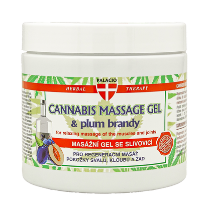 Gel de massage au chanvre et slivovice, 600 ml Palacio - CBDelys
