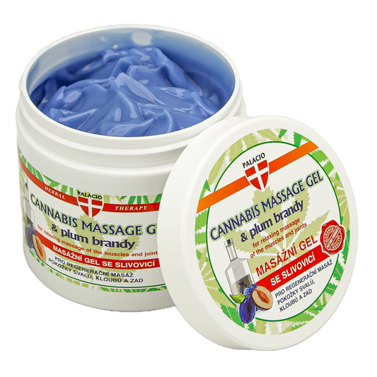 Gel de massage au chanvre et slivovice, 600 ml Palacio - CBDelys