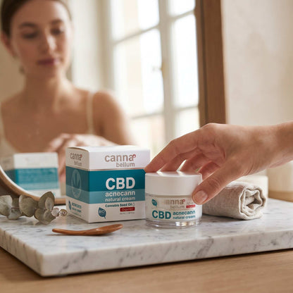 Crème Visage CBD Anti-Acné Peaux à Problèmes, 50 ml Cannabellum - CBDelys