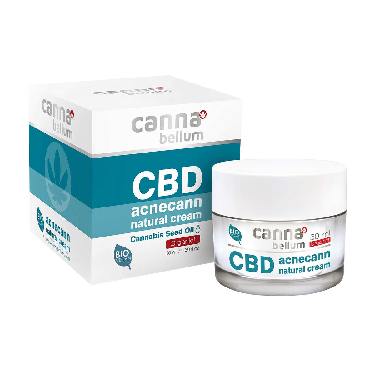 Crème Visage CBD Anti-Acné Peaux à Problèmes, 50 ml Cannabellum - CBDelys