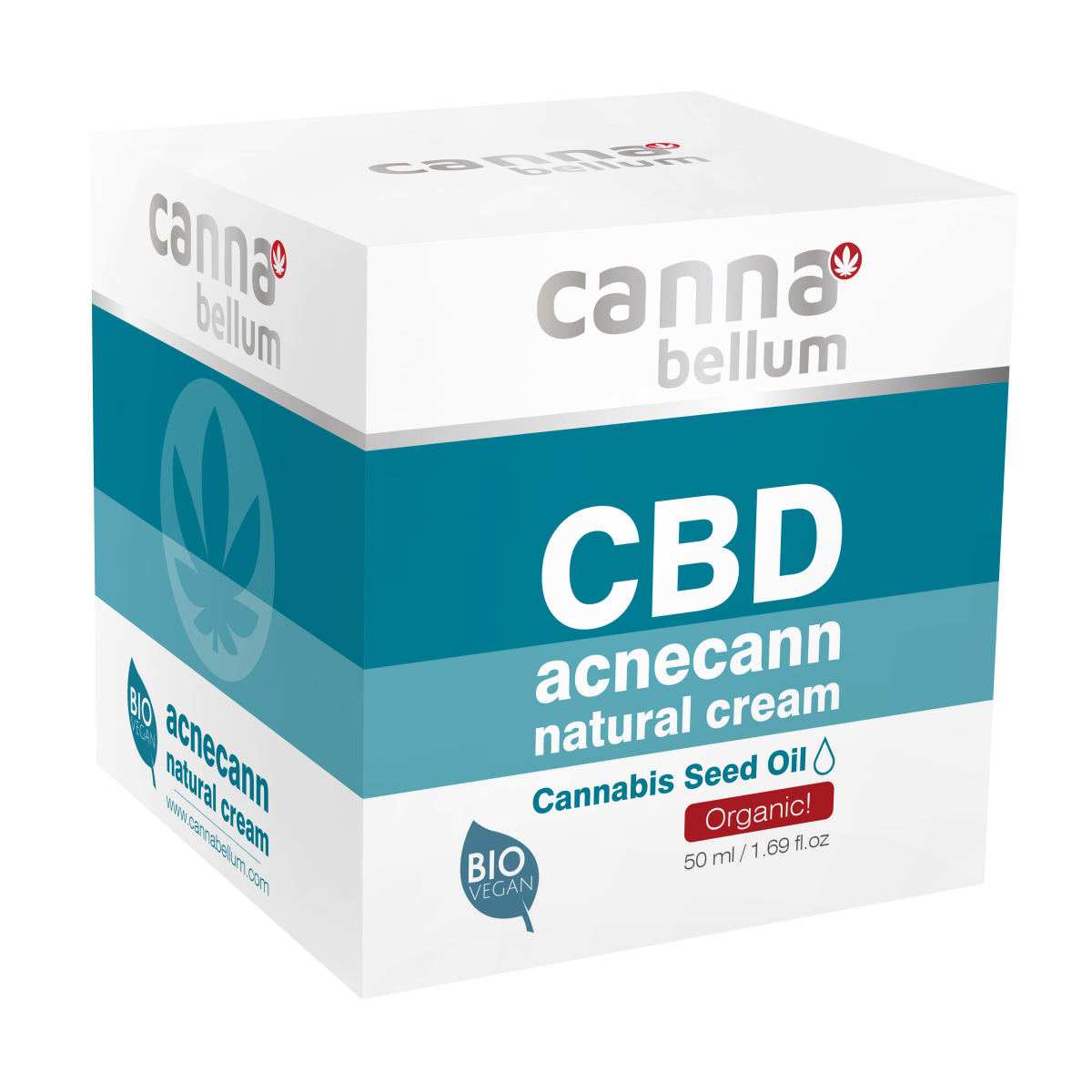Crème Visage CBD Anti-Acné Peaux à Problèmes, 50 ml Cannabellum - CBDelys