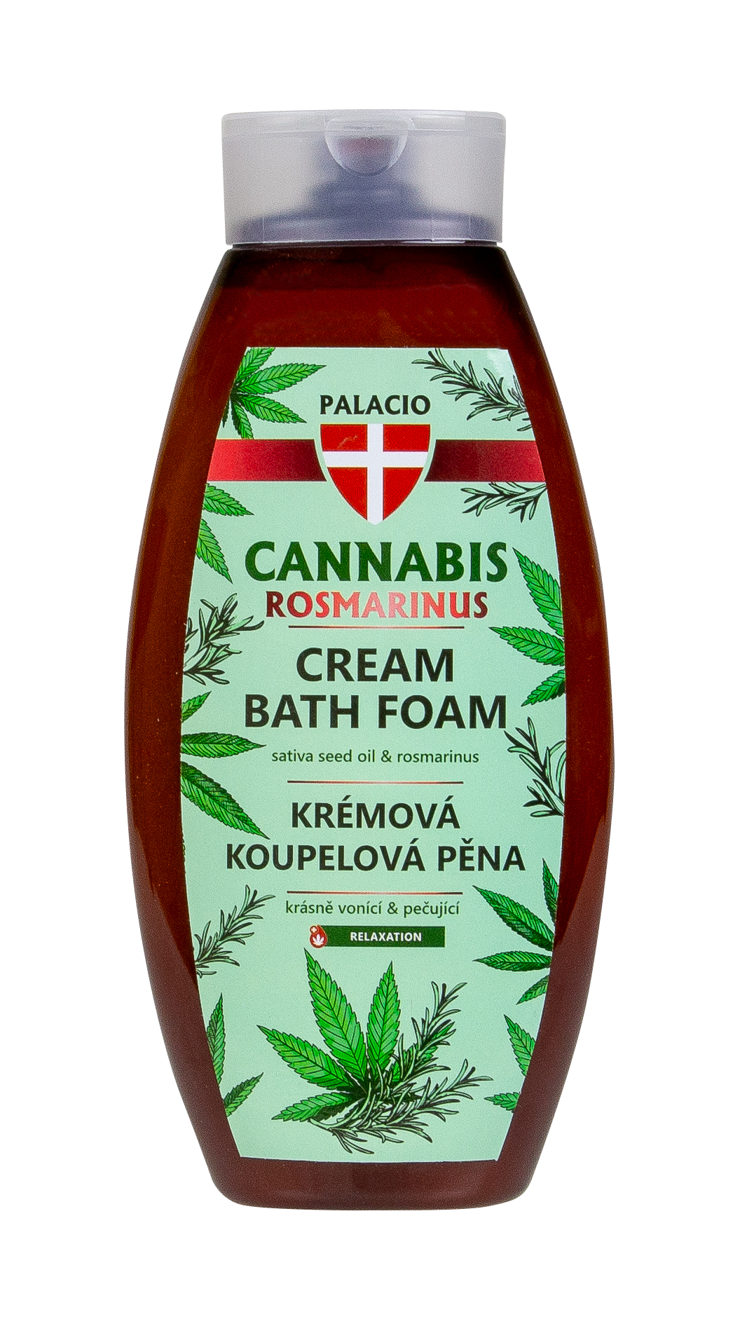 Cannabis Rosmarinus : bain moussant à l'huile de chanvre, 500 ml Palacio - CBDelys