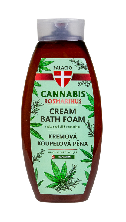 Cannabis Rosmarinus : bain moussant à l'huile de chanvre, 500 ml Palacio - CBDelys