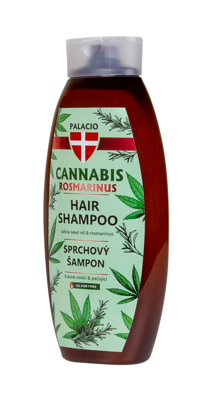 Shampooing Cannabis Romarin à l'Huile de Chanvre, 500 ml Palacio - CBDelys
