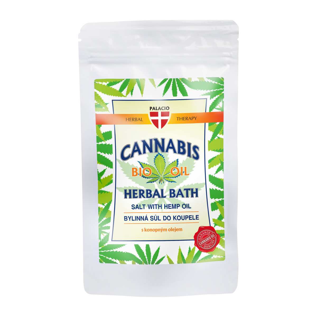 Sel de bain au chanvre – Détente & Peau Adoucie, 200 g Palacio - CBDelys