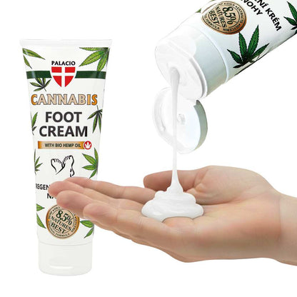 Crème pieds au chanvre BIO - Soin réparateur, 125 ml Palacio - CBDelys