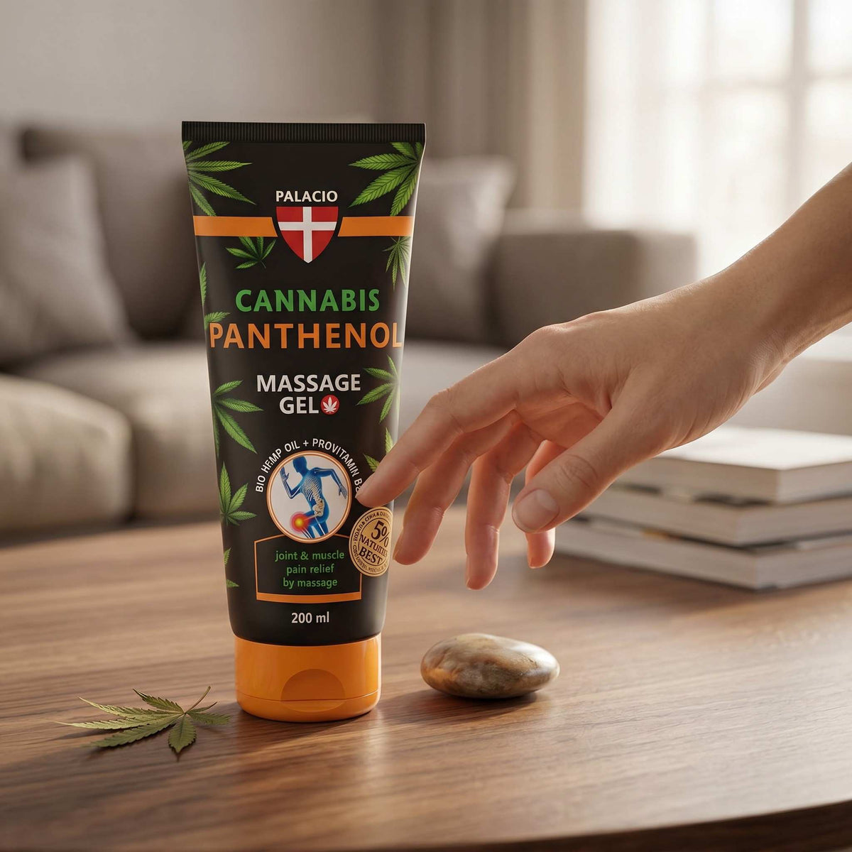 Gel de massage au chanvre au panthénol, 200 ml Palacio - CBDelys