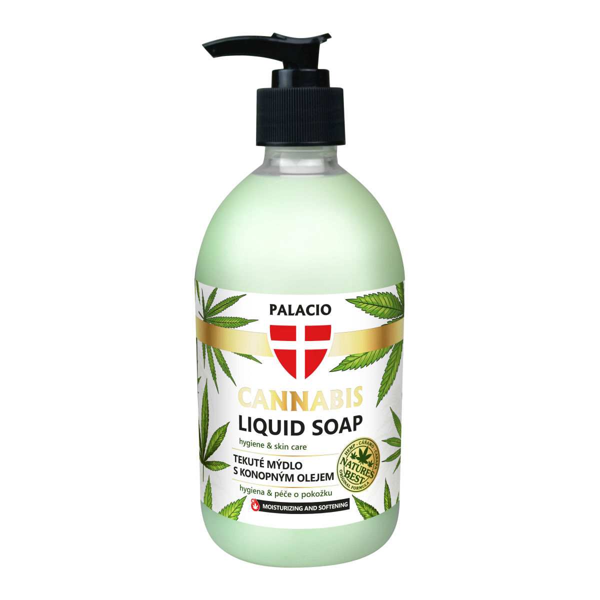 Savon Liquide au Chanvre Mains, 500 ml Palacio - CBDelys
