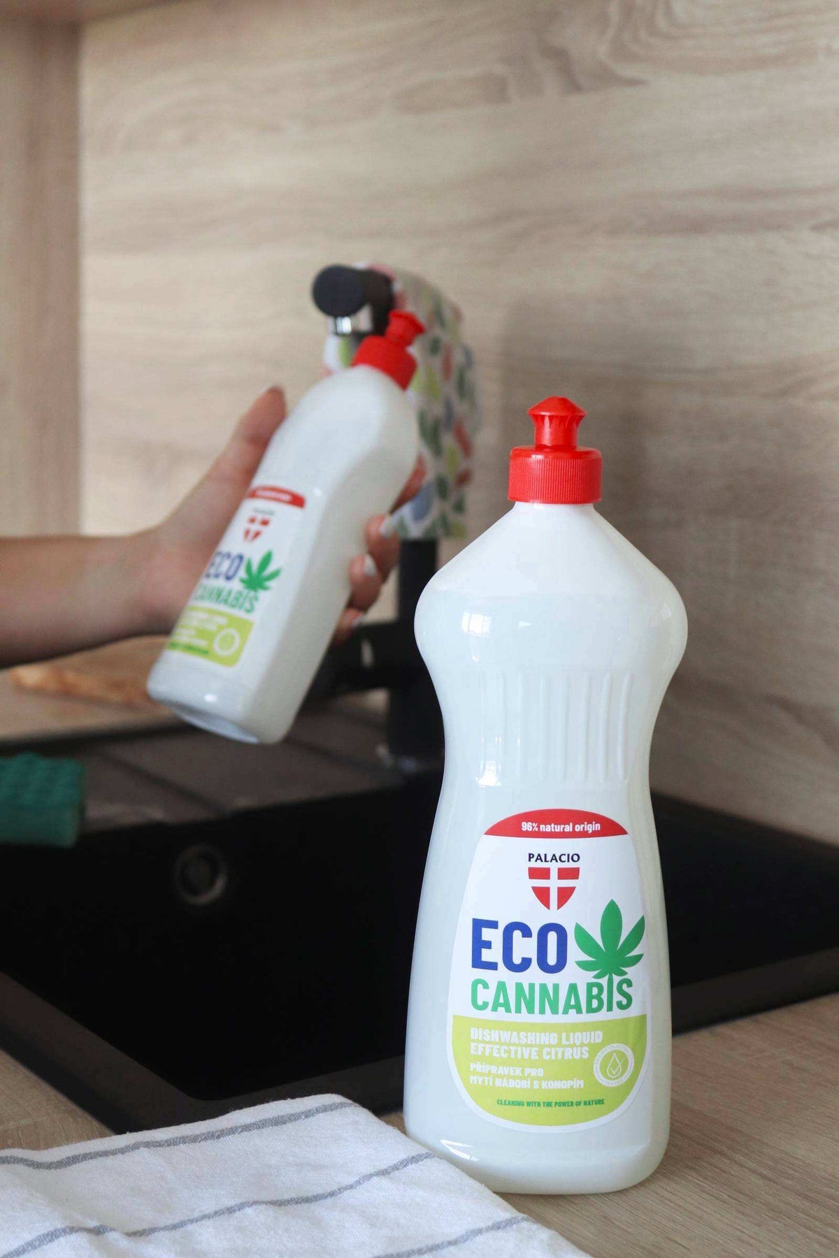 EcoCannabis Liquide Vaisselle au Chanvre, 1000 ml Palacio - CBDelys