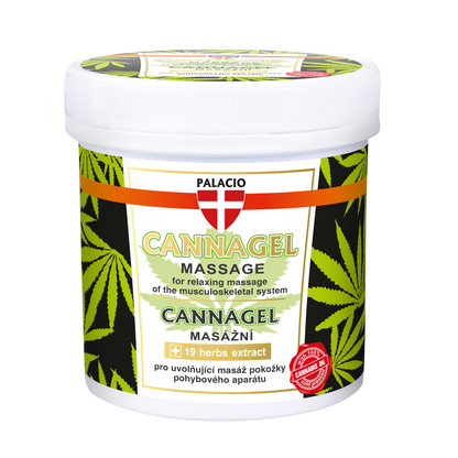 Gel de massage au chanvre CANNAGEL, 250 ml Palacio - CBDelys