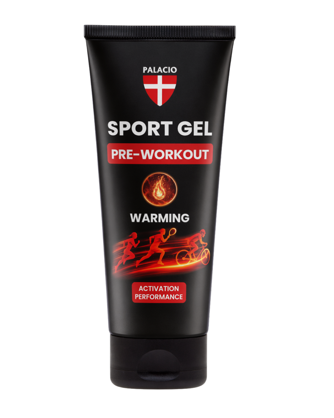 Gel Sportif Chauffant au Chanvre & CBD Forte, 200 ml Palacio - CBDelys