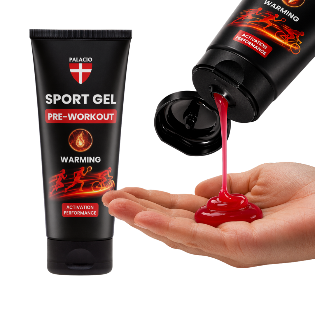 Gel Sportif Chauffant au Chanvre & CBD Forte, 200 ml Palacio - CBDelys
