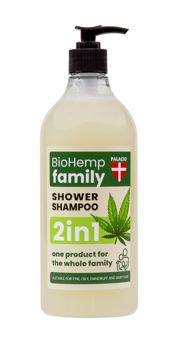 Shampoing-Douche 2en1 BioHemp à l'Huile de Chanvre - Famille Palacio - CBDelys
