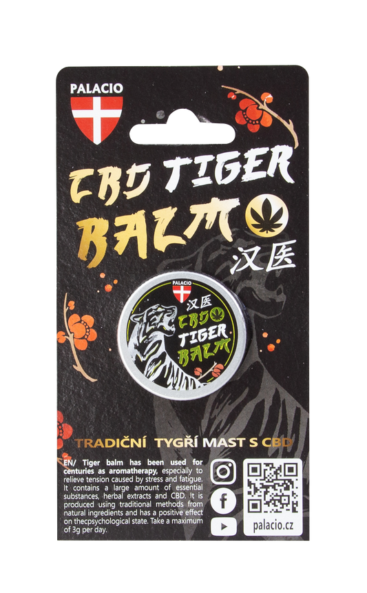 Tiger – Baume du Tigre au CBD & Huiles Essentielles, 15g Palacio - CBDelys